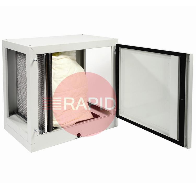 7950150000  Plymovent SFM-25 Stationary Filter Unit eith Disposable Bag Filter 2500 m³/h, Right - Left Airflow