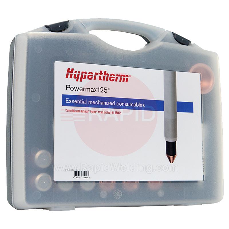 851475  Hypertherm Essential Mechanised Cutting Consumable Kit, for Powermax 125