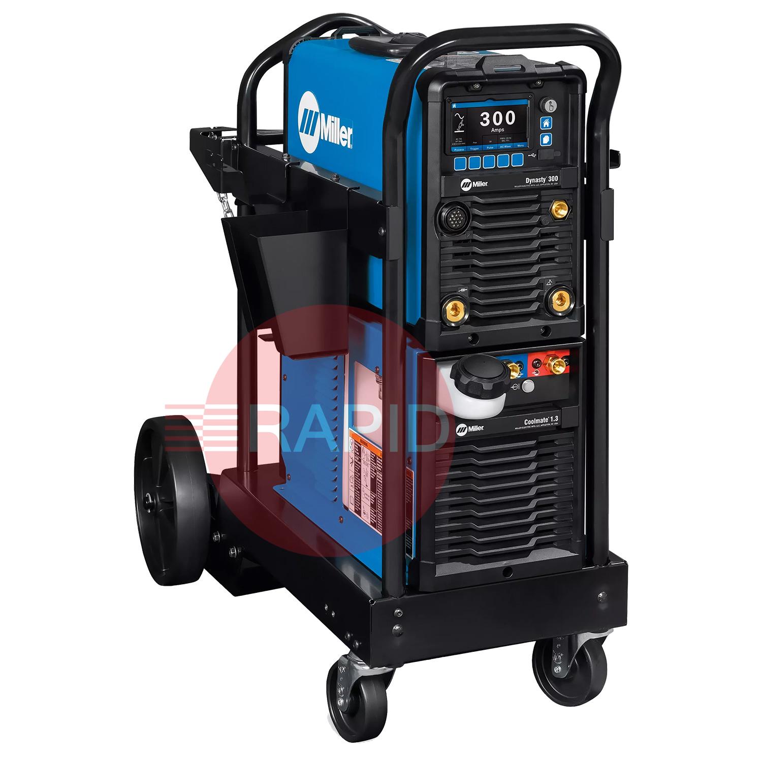 907819003WP  Miller Dynasty 300 AC/DC TIG Runner Water Cooled Ready to Weld Package - 208-600v, 3ph