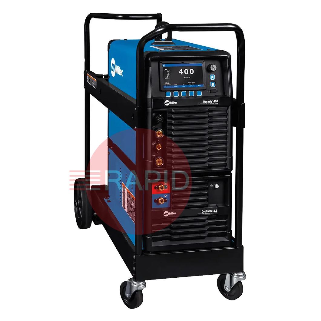 907858003P  Miller Dynasty 400 AC/DC Water Cooled Tig Runner Package, 380-575v, 3ph