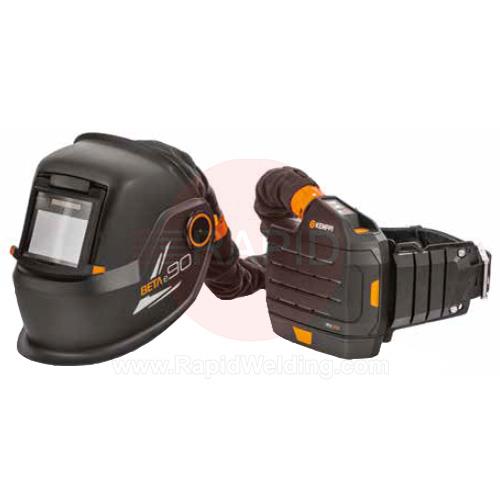 9873032  Kemppi Beta e90 SFA Auto Darkening Welding Helmet & PFU 210e PAPR System, Shades 9-13