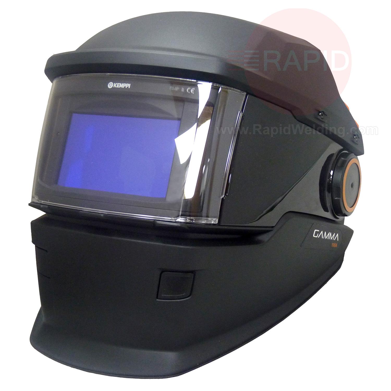 9873090  Kemppi Gamma 100A Welding Helmet with SA 60 Auto Darkening Lens, Shades 5, 8, 9 - 13