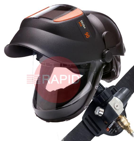 9873321  Kemppi Delta+ 90 XFA Auto Darkening Welding Helmet & FreshAir Pressure Control System, Shades 9 - 15