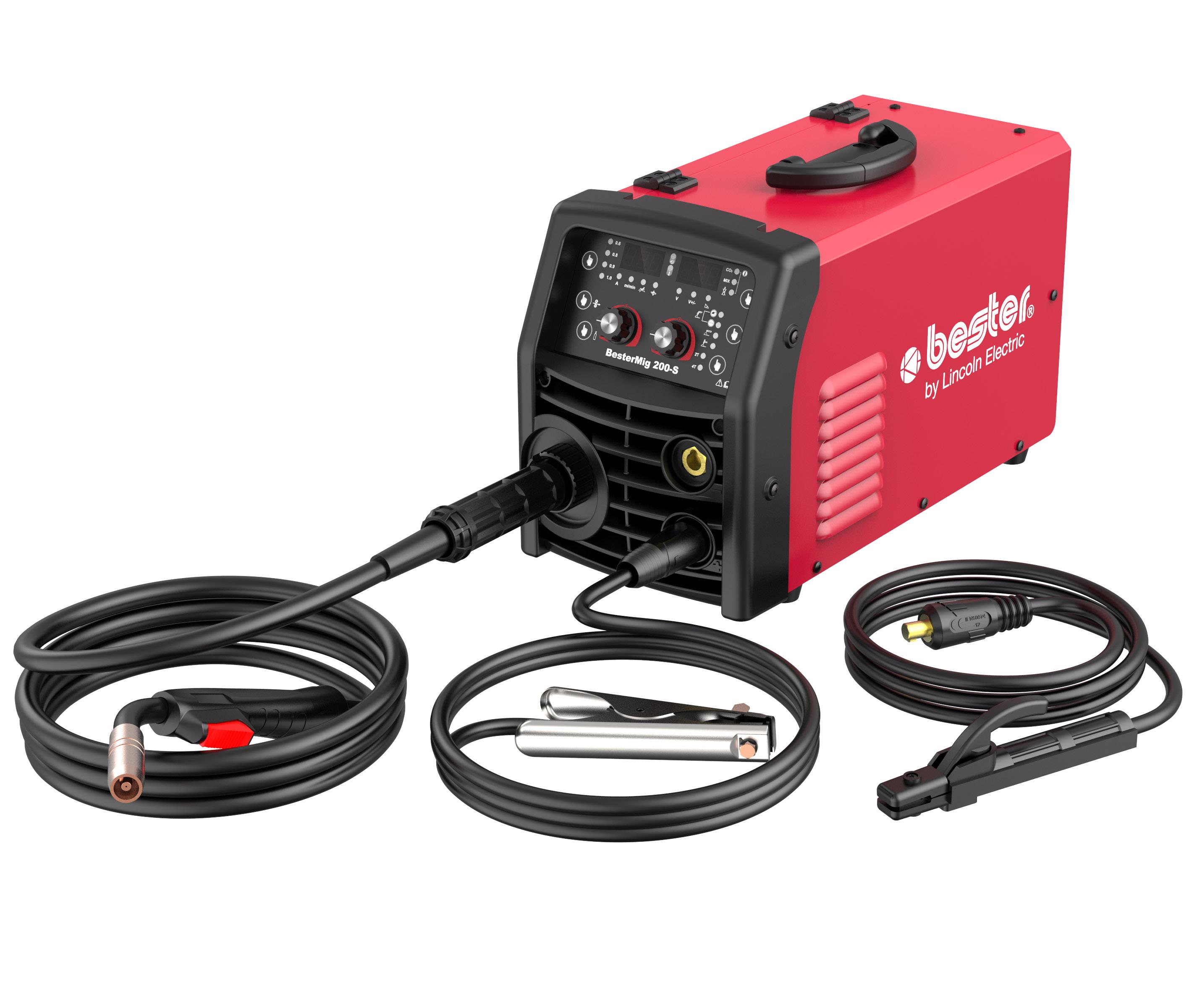 B18264-1  Lincoln BesterMIG 200-S Multi Process Synergic MIG & MMA Inverter Welder Package - 230v, 1ph