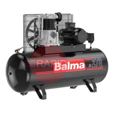 BA4-270BS1  Balma Belt Driven Static Compressor - 230V, 4HP, 270LT, 17.1 CFM