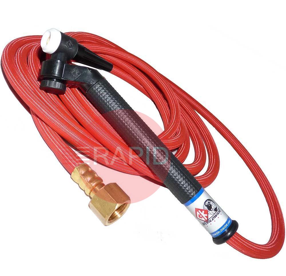 CK-FL1325SF  CK FlexLoc FL130 2 Series 130 Amp TIG Torch with 7.6m SuperFlex Mono Cable, 3/8 BSP