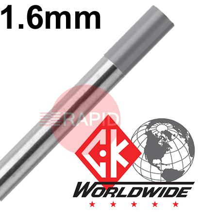 CK-T1167GC2  CK 1.6mm x 175mm (1/16 x 7 inch) 2% Ceriated Tungsten