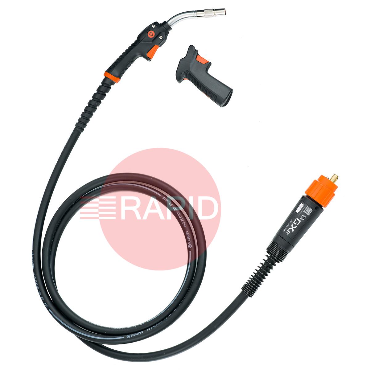 GXE253G35  Kemppi Flexlite GXe K3 253G Air Cooled 250A MIG Torch, w/ Euro Connection - 3.5m