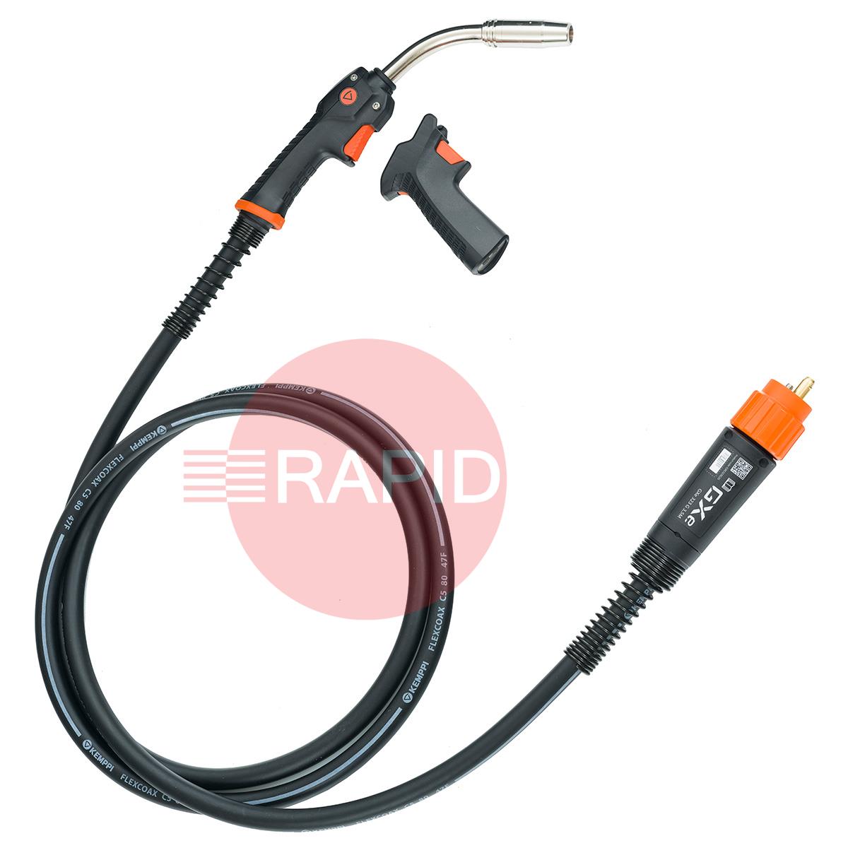 GXE323G35  Kemppi Flexlite GXe K3 323G Air Cooled 320A MIG Torch, w/ Euro Connection - 3.5m