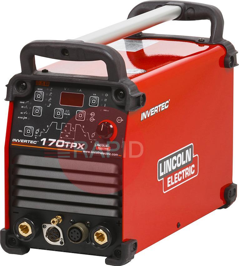 K12055-1  Lincoln Invertec 170 TPX Pulse Tig Power Source 230v CE