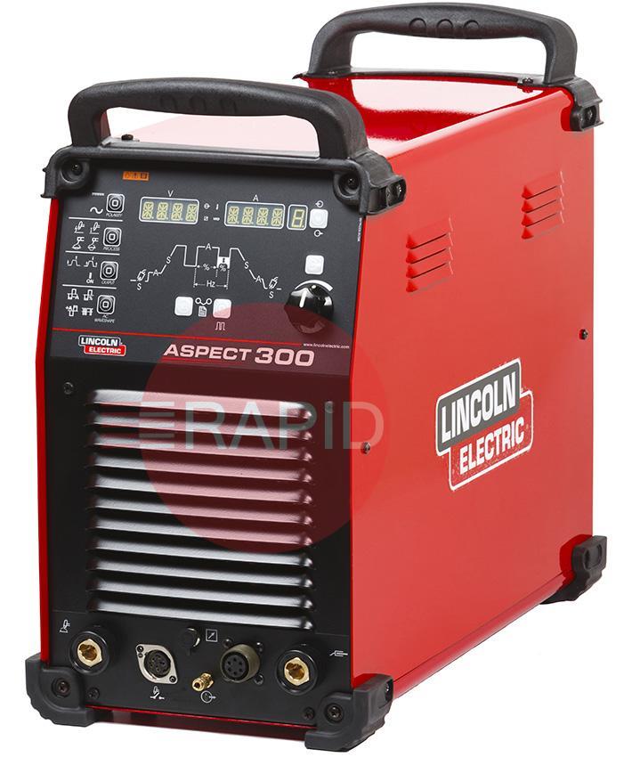 K12058-1  Lincoln Aspect 300 AC/DC Inverter TIG Welder Power Source - 230v / 400v, 3ph