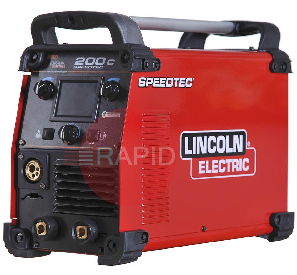 K14099-1  Lincoln Speedtec 200C MIG Power Source, 230v Comes with 5m Earth Cable & Gas Hose (No Torch)