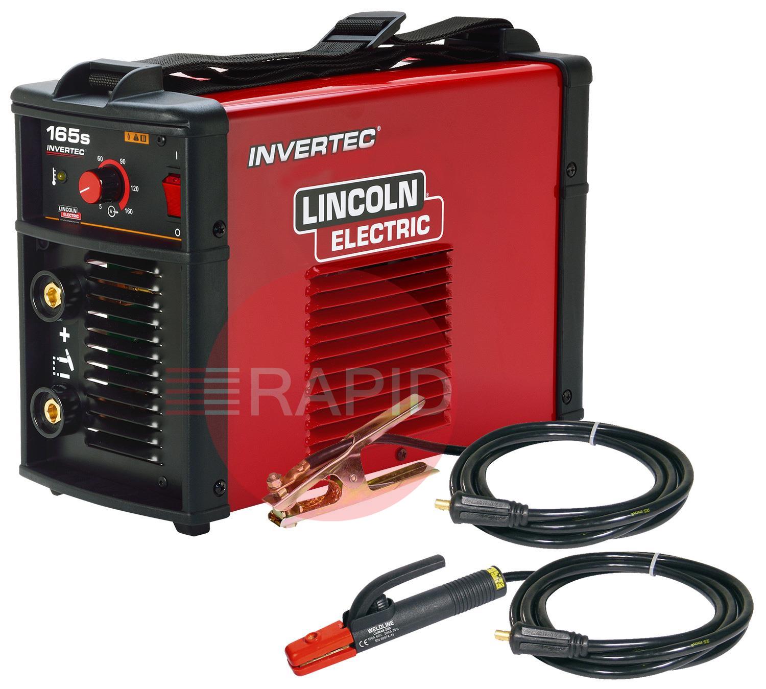 K14171-1P  Lincoln Invertec 165S DC Stick & TIG Scratch Arc Welder Ready to Weld Package - 230v, 1ph