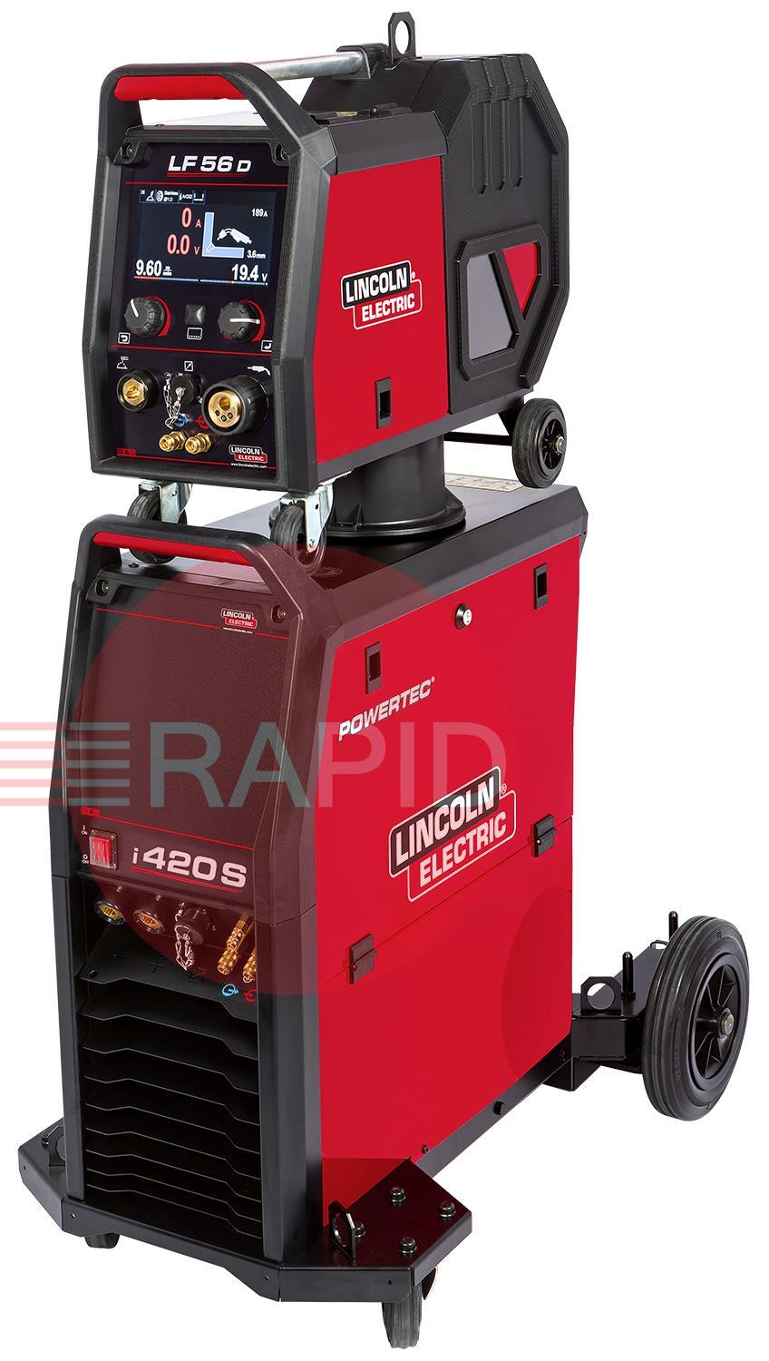 K14184-5X-1XP  Lincoln Powertec i420S MIG Welder Ready to Weld Packages - 400v, 3ph