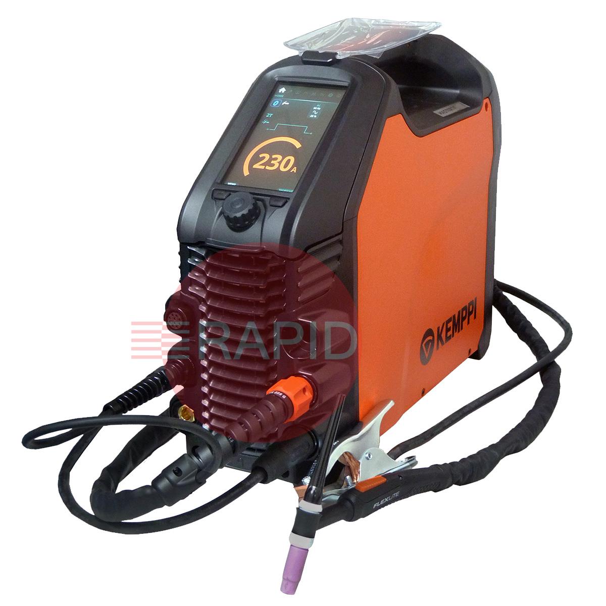 MT325DC-AP  Kemppi MasterTig 325DC Ready to Weld Air Cooled 300A TIG Welder Package - 415v, 3ph