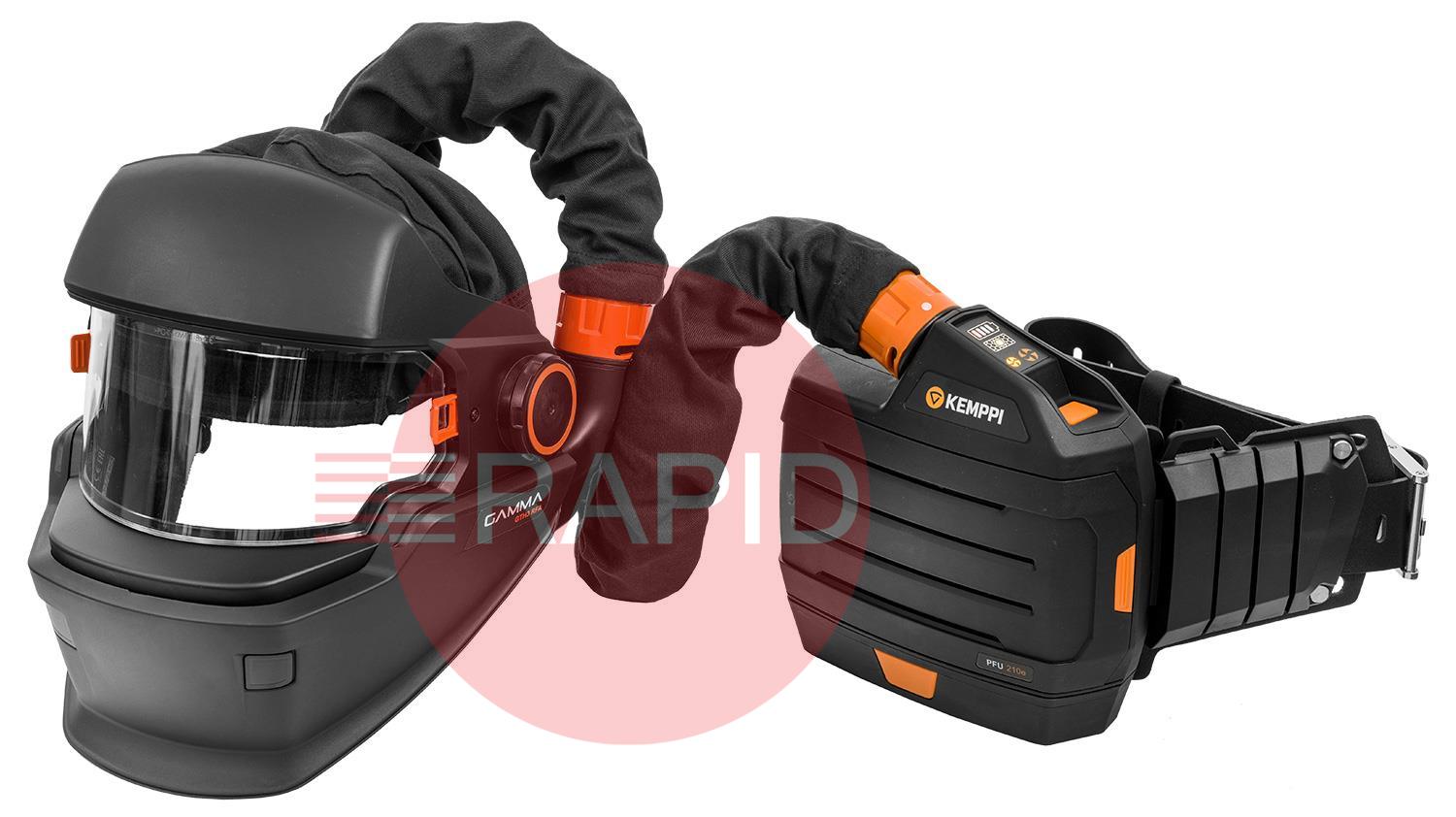 P0724  Kemppi Gamma GTH3 RFA Grinding Helmet & PFU 210e PAPR System