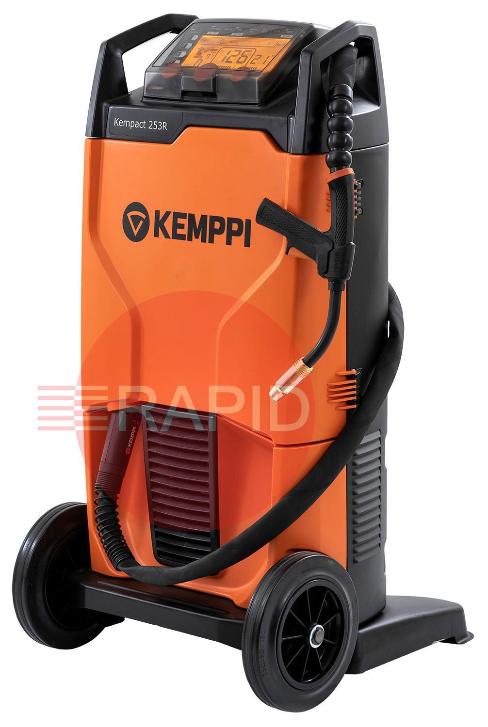 P2208GC  Kemppi Kempact RA 253R, 250A 3 Phase 400v Mig Welder, with Flexlite GC 253G 3.5m Torch