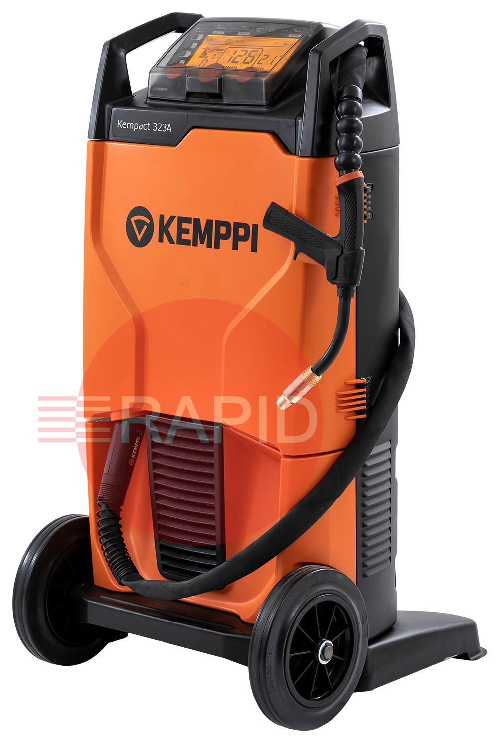 P2213GX  Kemppi Kempact RA 323A, 320A 3 Phase 400v MIG Welder, with Flexlite GX 403G 3.5m Torch