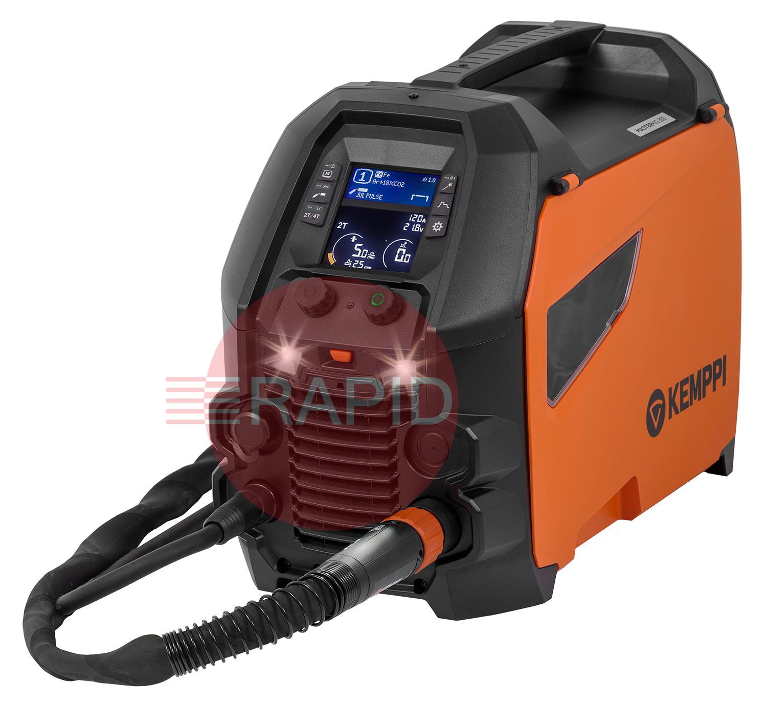 P505GX4  Kemppi Master M 355G Pulse MIG Welder Air Cooled Package, with GX 405G 3.5m Torch - 400v, 3ph