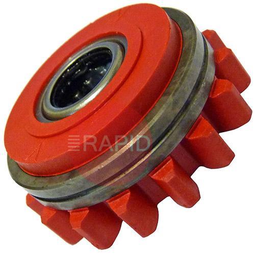 W000676  Kemppi Standard Red Upper Feed Roll 1mm