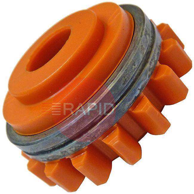 W001069  Kemppi Drive Feed Roll. 1.2mm U Groove For Aluminium. Orange