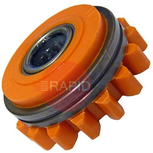 W001070  Kemppi Press Feed Roll. 1.2mm U Groove For Aluminium. Orange