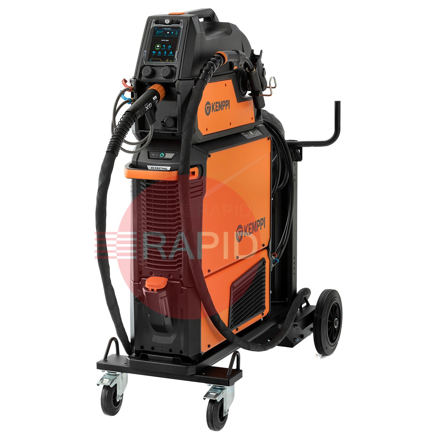 X5130400010PPKWC  Kemppi X5 FastMig 400 Pulse Water Cooled MIG Package, with GXe 405W 3.5m Torch - 400v, 3ph