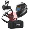 4600.120  Optrel Crystal 2.0 Black Welding Helmet & Swiss Air PAPR Air Fed Halfmask System, Ready To Weld Package