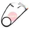 GXE508WA5  Kemppi Flexlite GXe K8 508W A Water Cooled 500A MIG Torch, w/ Euro Connection & GRE80 Torch Remote - 5m