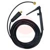 WP17V-12-2DL  WP17 Tig Torch with Gas Valve - Gas Hose 3/8 BSP, 4M Power Cable, 35mm Plug